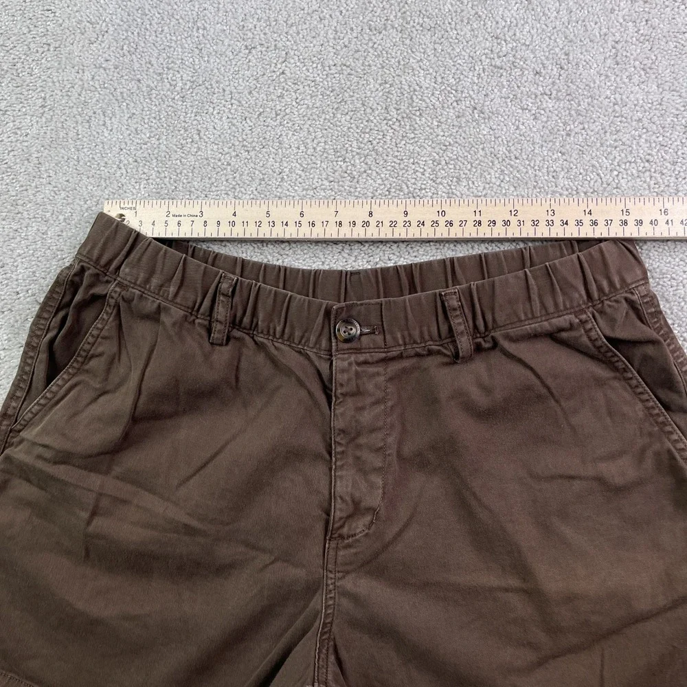 Bearbottom Shorts Mens Large Brown Chino Stretch Elastic Waist 5